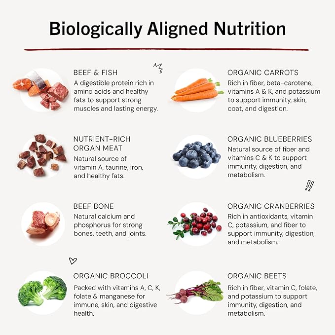 Stella & Chewy's Freeze-Dried Raw Dinner Patties - Surf 'N Turf Salmon & Beef Recipe - High Protein Grain-Free Puppy & Dog Food - Perfect For Picky Eaters - 25 oz