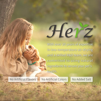 Herz Air-Dried Dog Food Lamb & Duck Liver Recipe 2.2 lb, All-Natural, High-Protein, Grain-Free, Limited Ingredients, Complete & Balanced, Premium Canine Cuisine