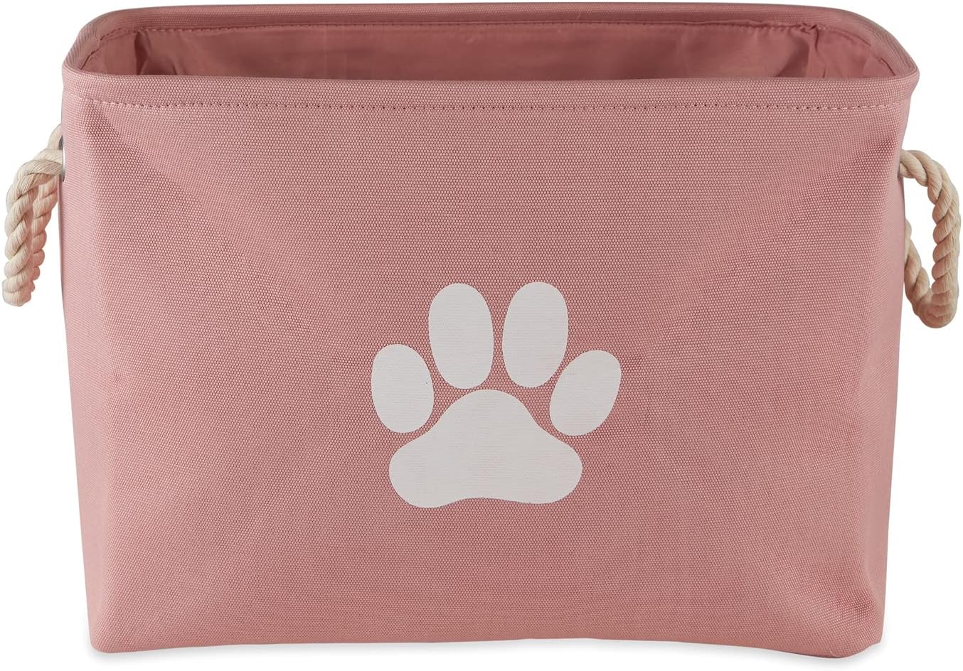 Bone Dry Pet Storage Collection Collapsible Bin, Rose, Medium Rectangle