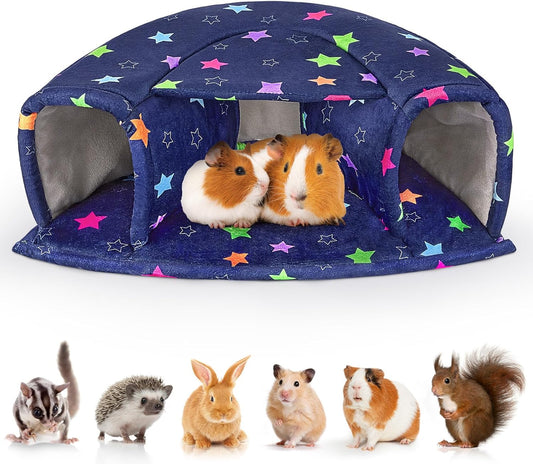 Unicorn Catcher Large Cozy Pet Bed & Tunnel - Warm & Washable, Suitable for Hamster, Chinchilla, Bunny