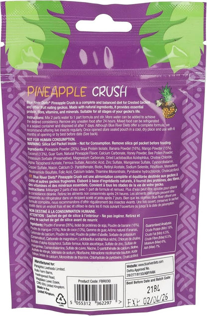 Crested Gecko Diet | Pineapple Crush | All Natural Low Fat Complete Gecko Food | 2.1oz