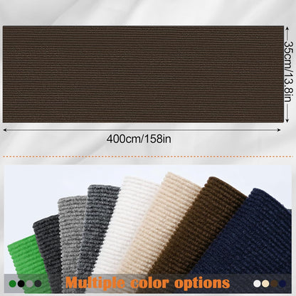 Cat Scratch Furniture Protector - 158" x 13.8" Trimmable Self-Adhesive Cats Claws Scratch Pads, DIY Cat Climbing Couch Protector for Scratch Post Cat Tree Replacement Indoor (Brown)