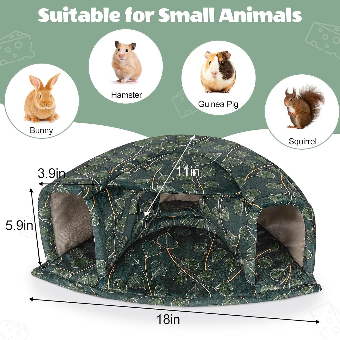 Unicorn Catcher Large Cozy Pet Bed - Warm Tunnel Accessories for Hamster/Chinchilla/Bunny