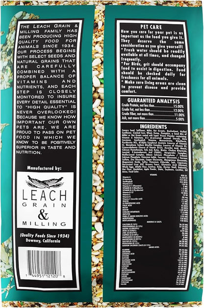 Small Hookbill Plus 5 Lbs, Bird Food for Small Hookbill, Premium Bird Seeds, Supports Growth Energy and Digestive Health, Nutrient-Rich Parrot Birdseeds with Vitamins & Minerals, Healthy Balanced Diet