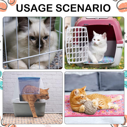 Tudomro 8 Pcs Guinea Pig Blankets Absorbent Washable Animal Fleece Bedding Cage Liners Waterproof Reusable Pet Pee Sleep Mat Pad Cover for Chinchilla Hamster Ferret(Star,12 x 12 Inch)