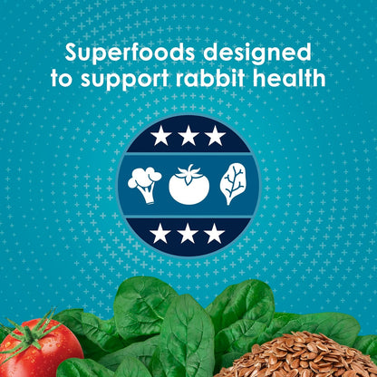 Kaytee Forti-Diet Pro Health Nourish+Protect Juvenile Rabbit Food, Comprehensive Nutrition Backed by Science, Digestive Health, Immune Support, 3 Pounds