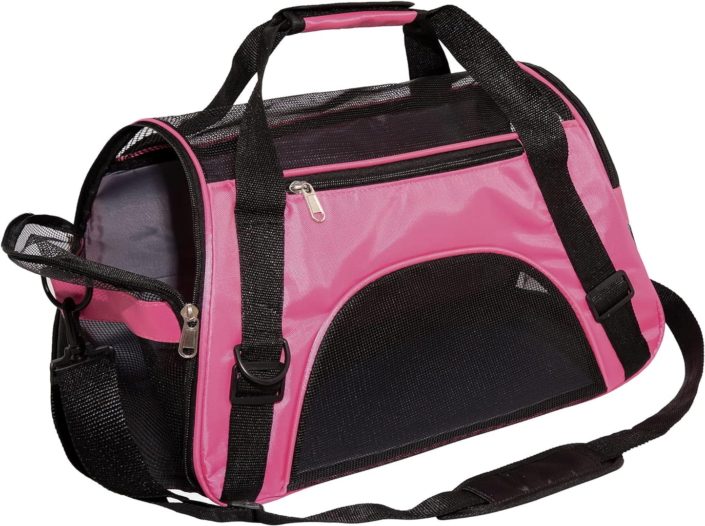 Pet Carrier Soft-Sided Carriers for Cat Carriers Dog Carrier for Small Medium Cats Dogs Puppies Pet Carrier Airline Approved Cat Dog Pet Travel Carrier (Medium,Pink)
