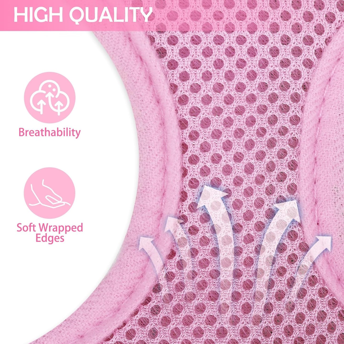 SCENEREAL Puppy Dog Harness with Leash Set for Small Medium Sized Dogs, Soft Mesh Step in Pet Harnesses and Leash, No Chock Plaid Adjustable No Pull Vest for Dogs Cats, Chihuahua,Bulldog (Pink M)