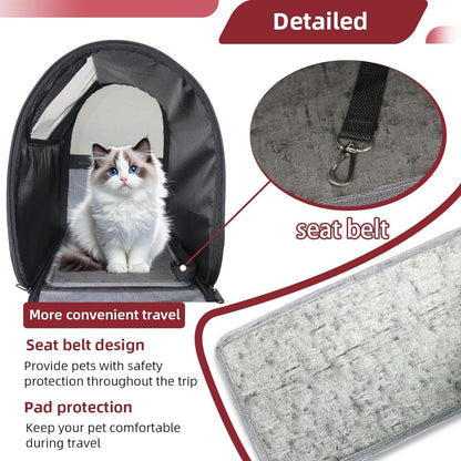 Modern Classic Leopard Print (1) Cat Backpack Carrier, Large Pet Backpack for Medium Small Dog Cat Puppy Kitty Bunny