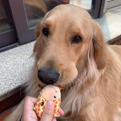 Jalousie 12 Pack Plush Animal Dog Toy, Premium Squeaky Chew Toys for Small Medium Dogs, Stuffed Puppy Toys for Pets - Dental Cleaning & Stress Relief