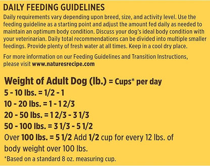 Nature's Recipe Chicken, Barley & Brown Rice Recipe Dry Dog Food with Freeze Dried Chicken Bites 10.5 lb Bag