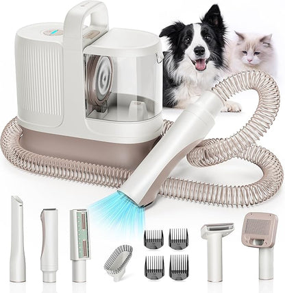 Redroad Dog Grooming Kit 14000PA, Dog Grooming Vacuum, Professional Pet Grooming Vacuum with 6 Pet Tools for Shedding Thick and Thin Dogs Cats Hair, Acuum Suction Removes 99% of Dogs Cats Hair, P17