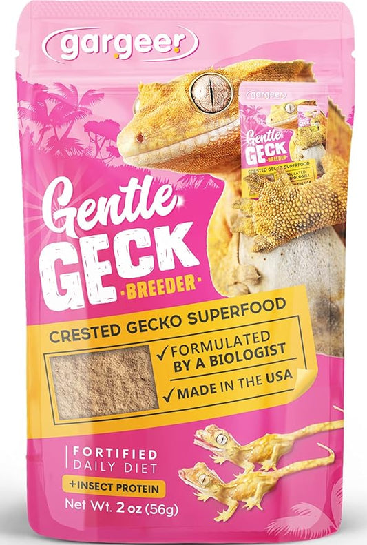 2oz Complete Crested Gecko Food Diet. Premium Mix, Ready to Use Freshly Made Powder. Unique Formula, Developed & Made in The USA. Enjoy! (Breeder + Insects Protein)