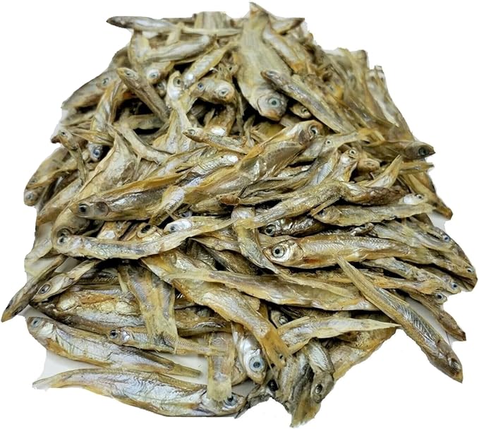 Aquatic Foods Inc. 1"- 3" Fresh Water Freeze Dried Fish for Piranha, Large Fish, Turtles, Cats, Sugar Glider, Marmosets, Chinchillas, Squirrels, Hamsters…8oz Med Jar