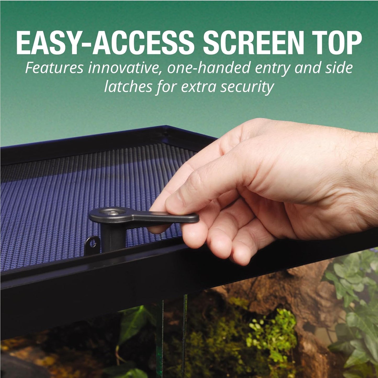 Tetra ReptoHabitat Kit for Aquatic Reptiles and Amphibians, 15 Gallons, Create a Home for Aquatic Juvenile Turtles, Frogs, Newts and Salamanders, 24.4 x 12.5 x 12.7 inches