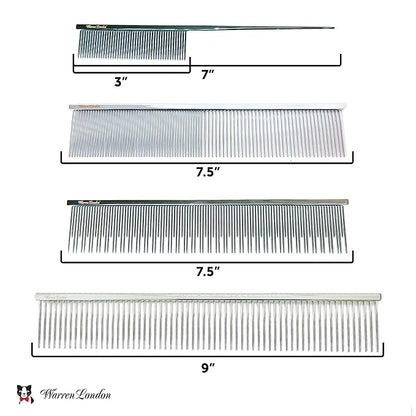 Warren London Cat DeMatter Pro Max | 9" Copper Grooming Comb for Cats | Detangles Mats, Knots & Loose Fur – Gentle, No-Pull Design for Long, Thick, or Tangled Coats | Professional Cat Grooming Tool