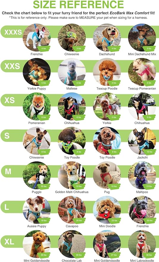 EcoBark Step in Dog Harness - Eco-Friendly Dog Harnesses for Small and Medium Breed Dogs - Reflective and Adjustable Body Halter Vest - Soft Mesh Toy Breed Harness (Camo, Large)