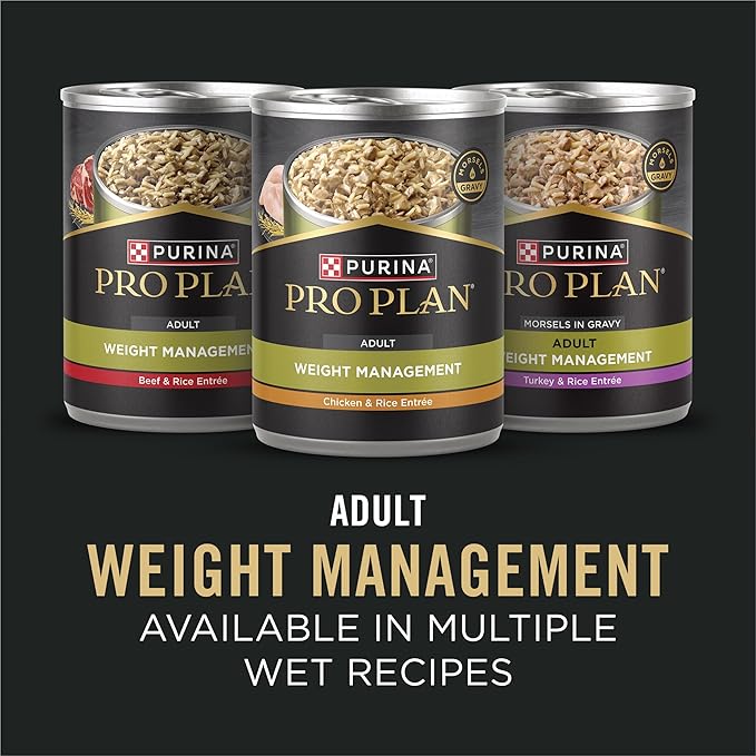 Purina Pro Plan Large Breed Weight Management Dry Dog Food, Chicken and Rice Formula - 34 lb. Bag