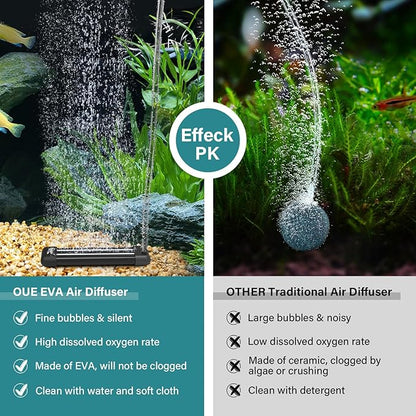 hygger Non-Clogging Fish Tank Bubbler, Aquarium Air Stone with Special EVA Material, Air Bubbler for Nano Air Pump Fish Tank Small Bucket and Hydroponics