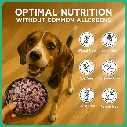 Farmland Traditions The Good List Air-Dried Dog Food, Premium Lamb, Venison, & Bone Broth for Dogs, Protein Rich & Grain-Free Nutrition, 1 Pound Bag