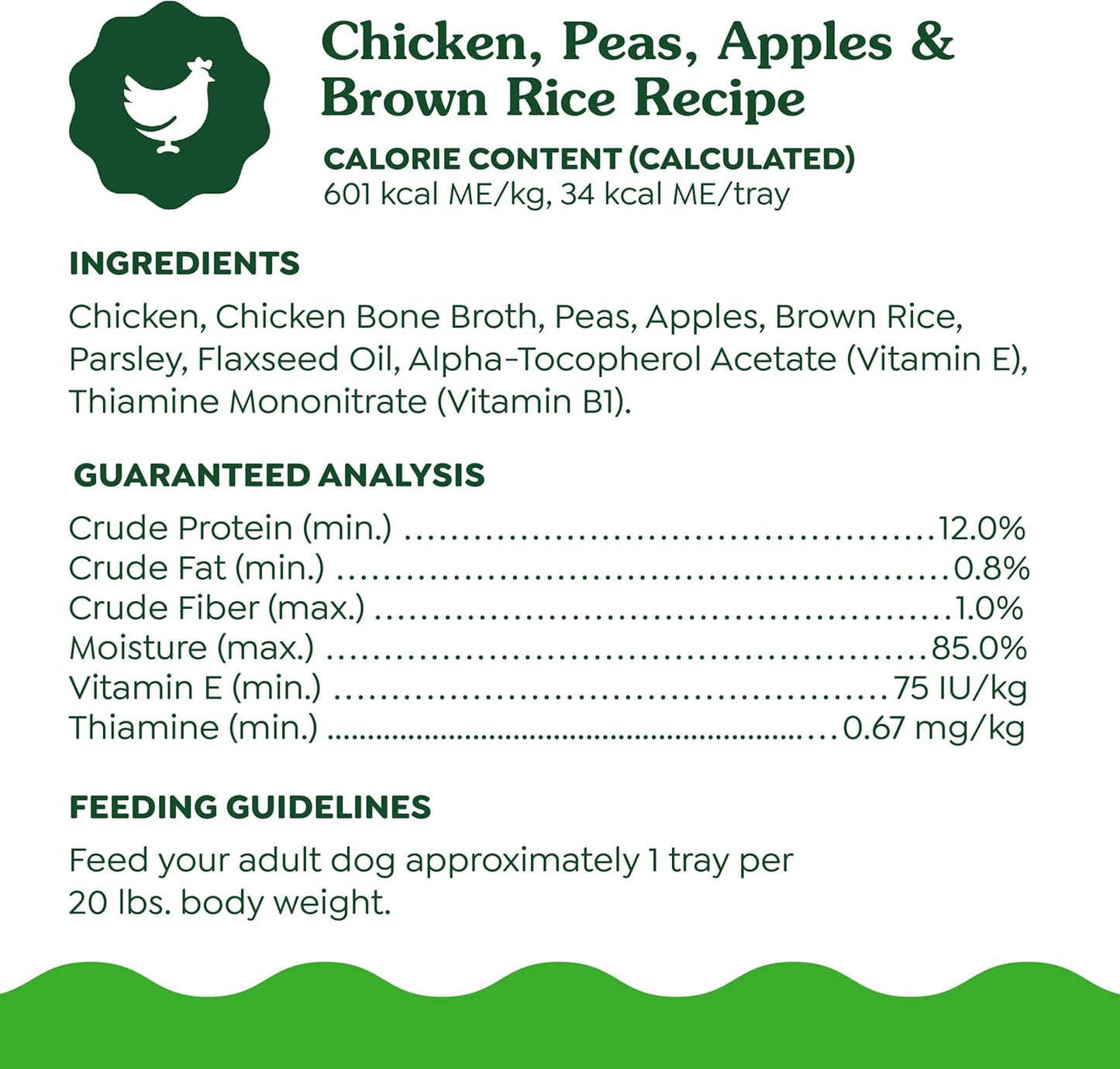 Greenies Smart Topper High Protein Wet Mix-in for Dogs, Chicken, Peas, Apples & Brown Rice Recipe in Vitabroth Broth - Bone Broth + Vitamins E & B1, 10 Count