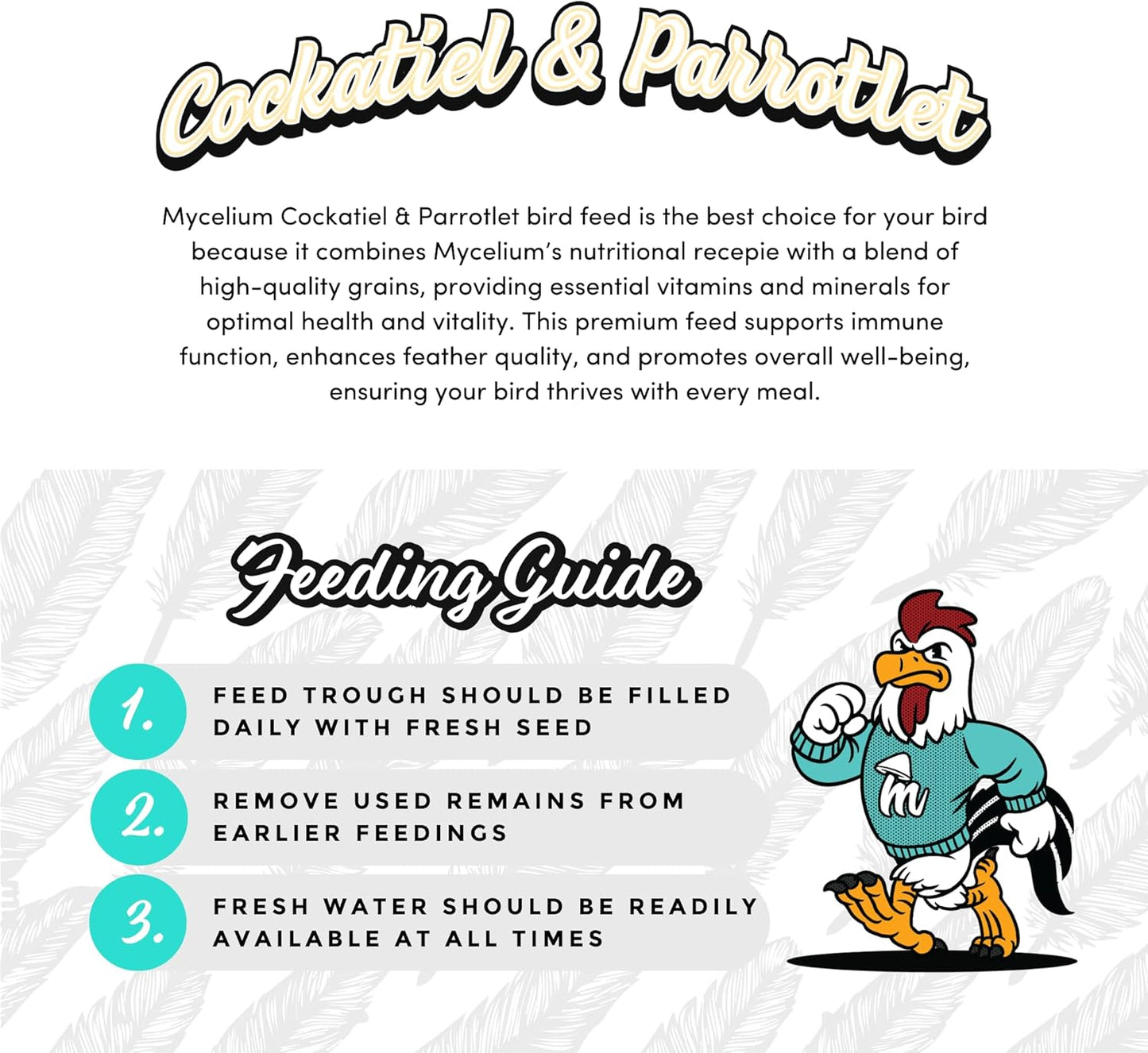 Mycelium Premium Flax Seed – Organic, Non-GMO, High Nutritional Value Bird Food for Cockatiels and Parrotlets, Sourced from Local USA Farms, Sustainable Farming, 5 lbs