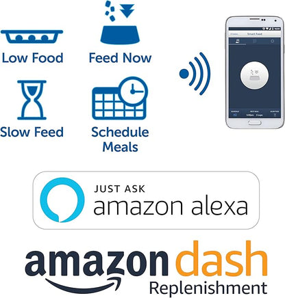 PetSafe Smart Feed - Electronic Pet Feeder for Cats & Dogs - 6L/24 Cup Capacity - Programmable Mealtimes - Alexa, Apple & Android Compatible - Backup Batteries Ensure Meal Delivery During Power Outage