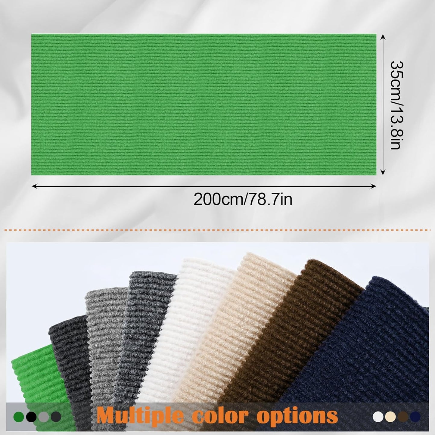 Cat Scratch Furniture Protector - 100" x 13.8" Trimmable Self-Adhesive Cats Claws Scratch Pads, DIY Cat Climbing Couch Protector for Scratch Post Cat Tree Replacement Indoor (Green)