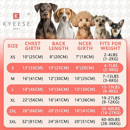 KYEESE Dog Sweater Stretchy Knitwear Cat Clothes with Gingham Patchwork Comfy Pet Coat for Fall Winter Cold Weather Soft Pullover Dog Sweaters for Small Dogs Male Warm Turtleneck Small Dogs Sweater