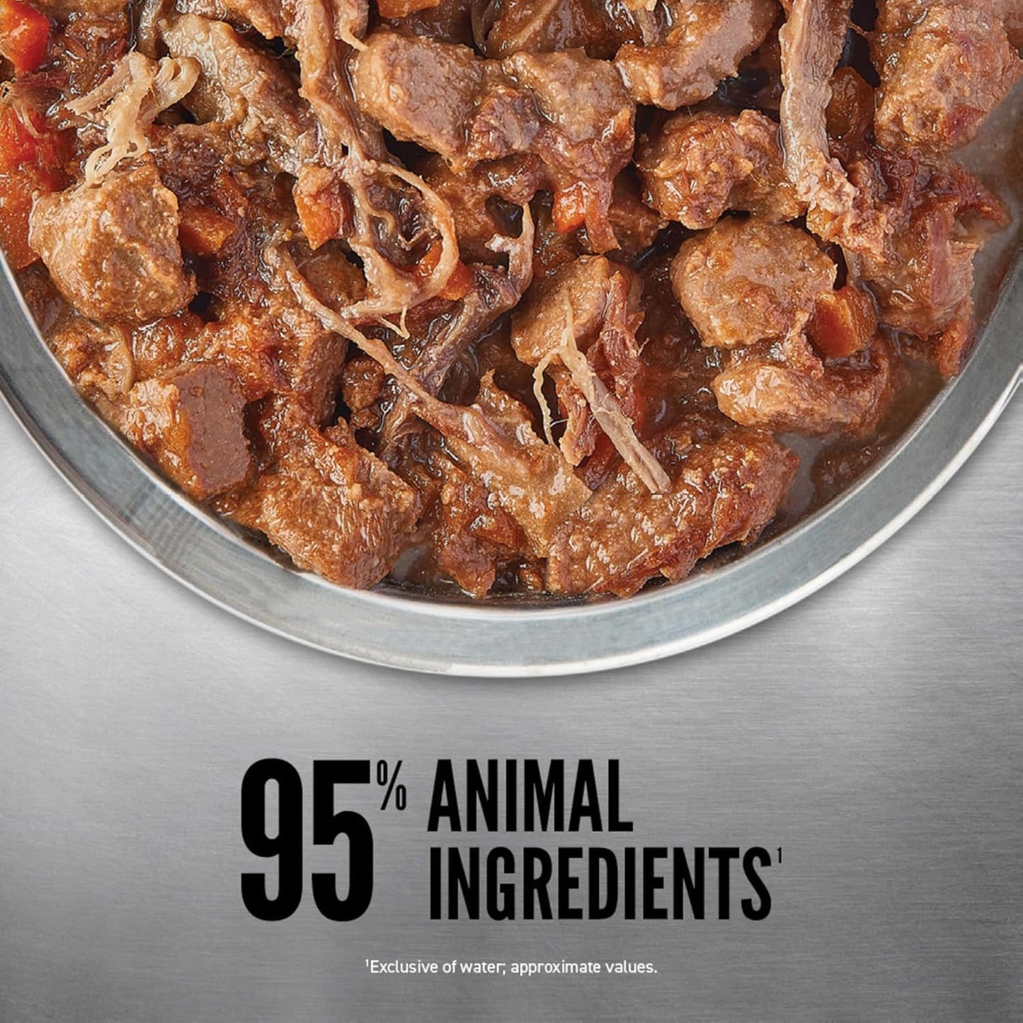 ORIJEN Real Meat Shreds Wet Dog Food Beef Stew Recipe 12.8oz Cans (12 Count)