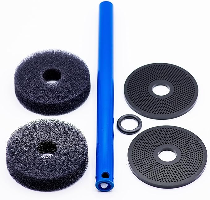 TL Reefs Fluidized Media Reactor 4", for GFO, Carbon, Biopellets, Etc (4x18 Without Pump Kit, Black)