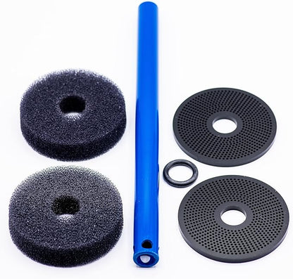 TL Reefs Fluidized Media Reactor 4", for GFO, Carbon, Biopellets, Etc (4x18 Without Pump Kit, Black)