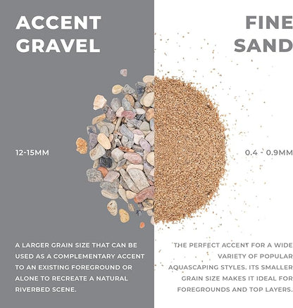 UNS Controsand - Sequoia, 8L - Natural Freshwater 6-15 mm Earthy Pebble - Decorative Small Rocks for Aquascaping Planted Tank - Aquarium Terrarium Substrate for Betta, Shrimp, Fish, Reptile Decor