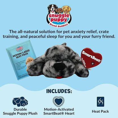 Original Snuggle Puppy Toys - Heartbeat Puppy for Dogs - Pet Anxiety Relief and Calming Aid - Comfort Dog Toys for Behavioral Training