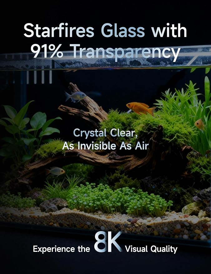 24 Gallon All in One Aquarium, Starfire/Low Iron Glass, Return Pump Included, Ready to get Wet!