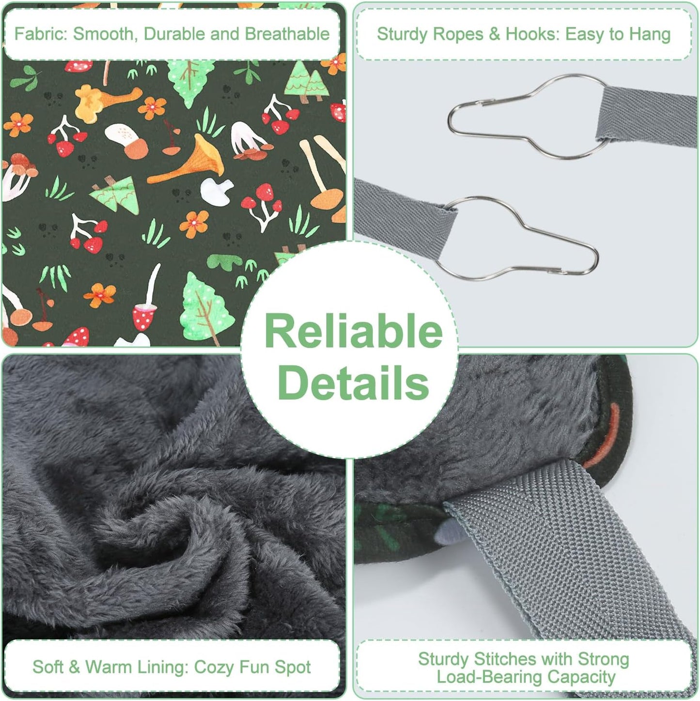 Ferret Hammock, Washable Rat Hammock,3 Pack Rat Cage Accessories,Soft Guinea Pig hammocks, Ferret Rats Chinchilla Bed, Hamster hammocks, Sugar Glider, Squirrel