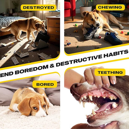 Fida Dog Rope Toys 4 Pack, Puppy Teething Sturdy Cotton Chew Tug Ropes Indoor/Outdoor, Exercise Interactive Tug O'War Toys Set for Boredom Small-Meidum Dogs