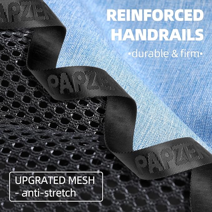 Top Loading Medium Cat Carrier with Privacy Curtain, Delta Approved TSA Pet Travel Crate Suitcase Luggage Sleeve, Soft-Sided Dog Kennel Bag 18x11x11 United Airline Approved Under Seat Blue