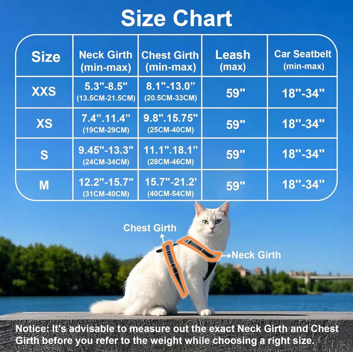 Cat Harness and Leash for Walking, Retractable Cat Harnesses and Leash Set Escape Proof, Breathable Soft Kitten Small Large Harness for Travel Training and Walking, Black, S