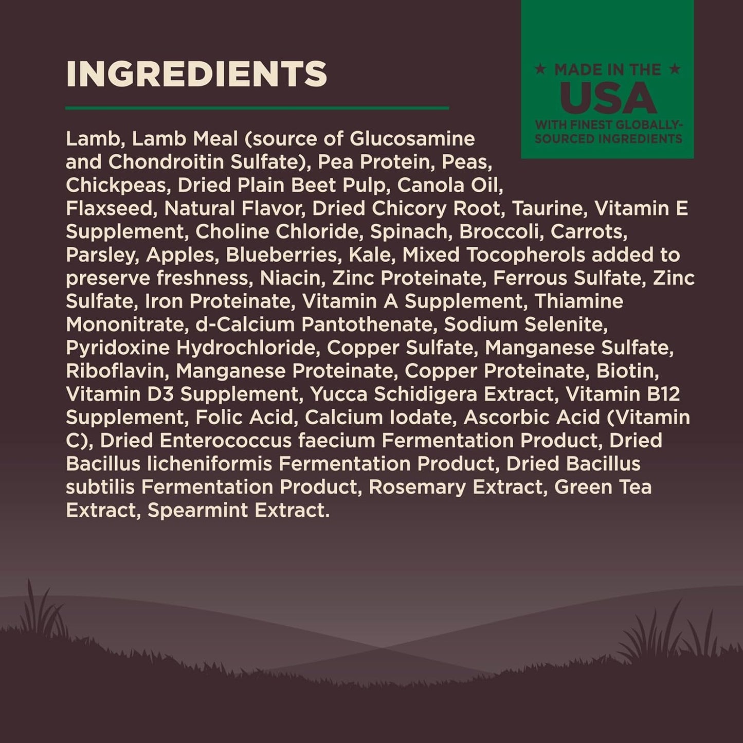 Wellness CORE Dry Dog Food, Grain Free, High Protein, Natural, Lamb Recipe, (4-Pound Bag)