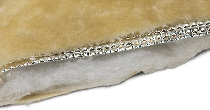 Furhaven ThermaNAP Self-Warming Cat Bed for Indoor Cats & Large/Medium Dogs, Washable & Reflects Body Heat - Quilted Faux Fur Reflective Bed Mat - Leopard, Large