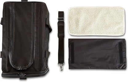 Amazon Basics Soft-Sided Mesh Pet Travel Carrier for Dog, Cat, up to 16 pounds, 16.5" L x 10.6" W x 11" H, Black