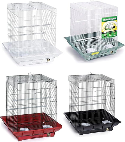 Mountain Majesty Clean Life Bird Cage with Spacious Interior, Durable Build, Easy-to-Clean Features, and Secure Design for Birds' Comfort Red