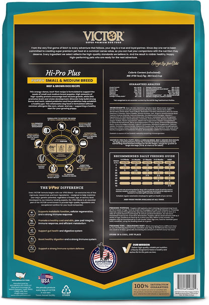 VICTOR Classic - Hi-Pro Small & Medium Breed Puppy, 15-lb