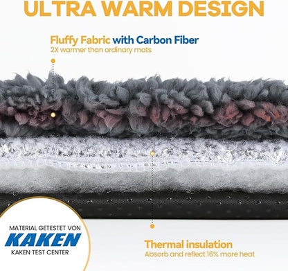 Self Warming Cat Bed Self Heating Cat Dog Mat 24 x 18 inch Extra Warm Thermal Pet Pad for Indoor Outdoor Pets with Removable Cover Non-Slip Bottom Washable Non Electric