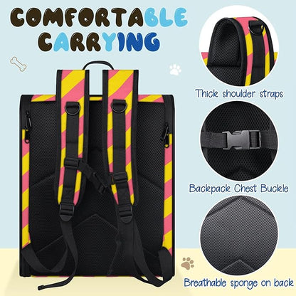 Cat Backpack Carrier-Customizable, Breathable Pet Carrier Backpack for Outdoor Travel/Vet Visits/Daily Use, Adjustable & Secure Design for Small Dogs and Cats Style10