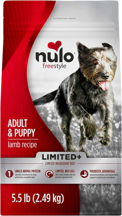 Nulo Freestyle Limited Ingredient Lamb Recipe Dry Kibble Dog & Puppy Food, 5.5 Pound Bag