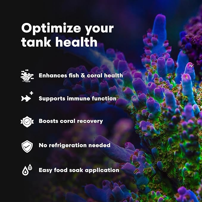 Brightwell Aquatics Vitamarin-M – Complete Vitamin Supplement for Marine Fish, Corals & Invertebrates – Supports Growth, Color & Immune Health – No Refrigeration, 250 ml