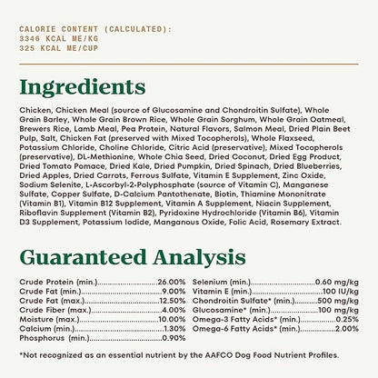 Nutro Ultra Adult Weight Management Dry Dog Food, Chicken, Lamb and Salmon Protein Trio, 24 lb Bag