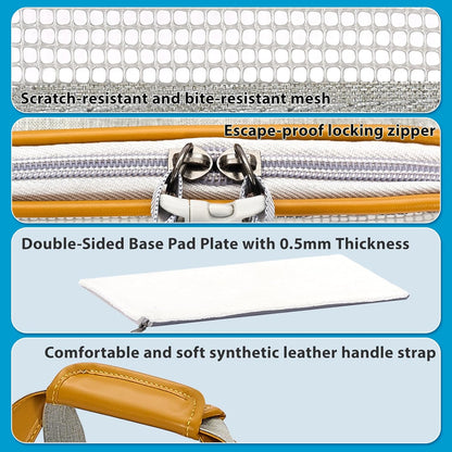 18x11x11 Inches Cat Carrier– Fits Pets Up to 16 lbs, Anti-Collapse Design, Multiple Storage Pockets, Cat Carrier Soft Ideal for Medium Cats, Puppy, Rabbits and Other Small Animals